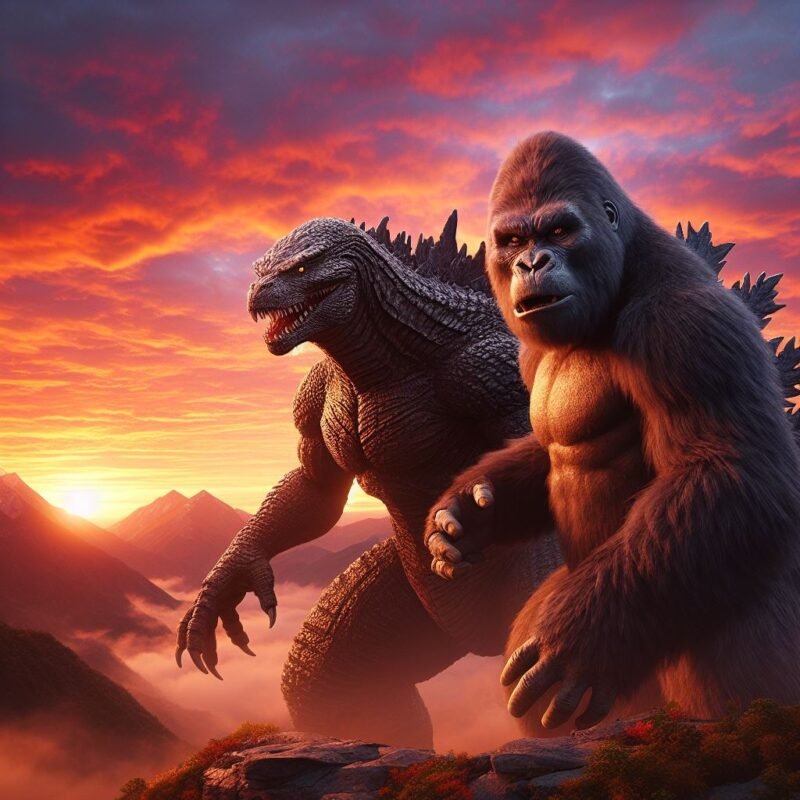 Review Film Godzilla vs Kong: New Empire 2024 - Sumber Gambar / Foto X @Fighter_4_Human
